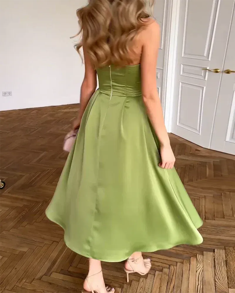 Marissa | Strapless Midi Dress