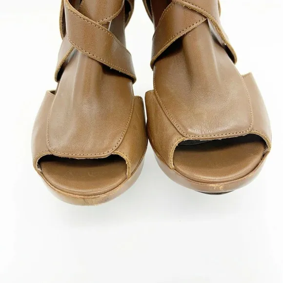 Marni Peep Toe Bootie Stiletto Heel Wrap Buckle