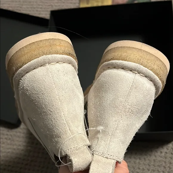 Marsell Cream Ankle Booties Parapa Beatles style