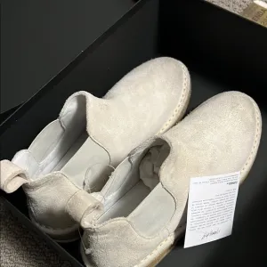Marsell Cream Ankle Booties Parapa Beatles style