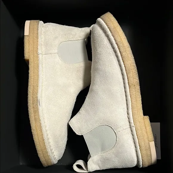 Marsell Cream Ankle Booties Parapa Beatles style