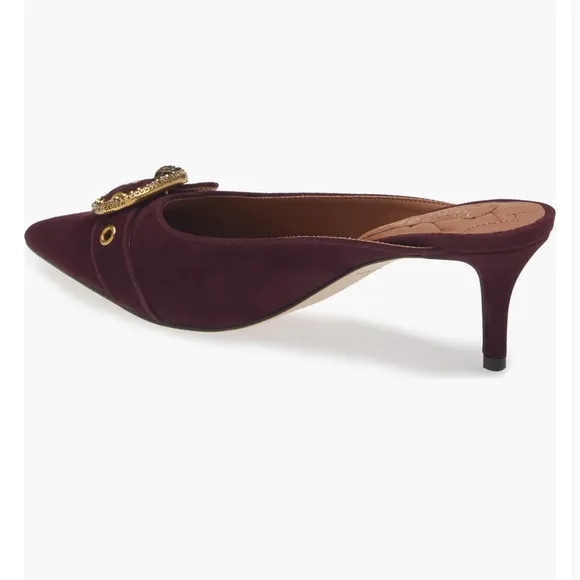 Mayfair Mule Heel - wine by Kurt Geiger - size 39 - EUC