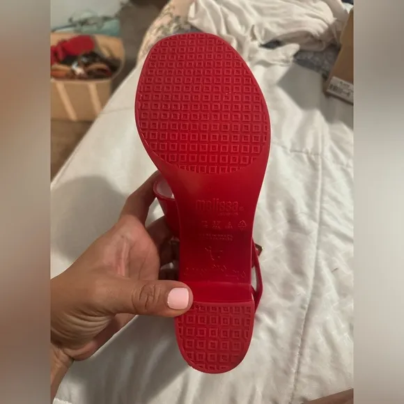 Melissa Model Heel Sandal in Red
