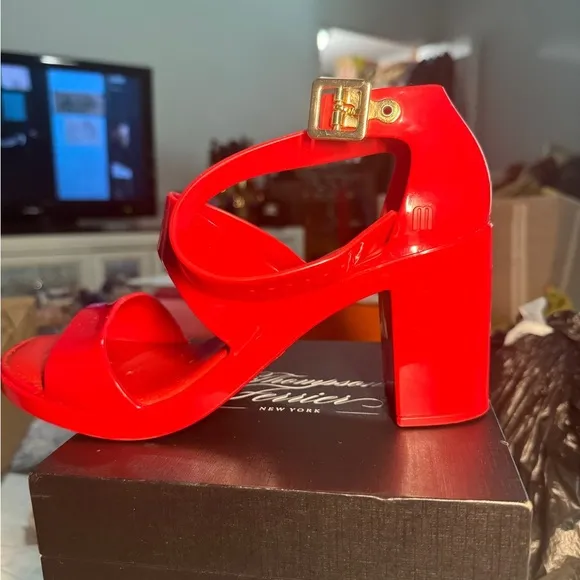 Melissa Model Heel Sandal in Red