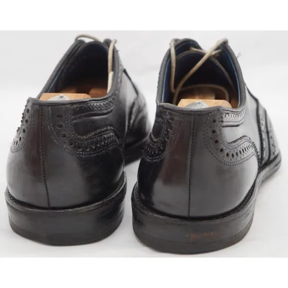 MENS ALLEN EDMONDS UNIVERSITY DRESS SHOES DAINITE SOLES BLACK LEATHER 14 D