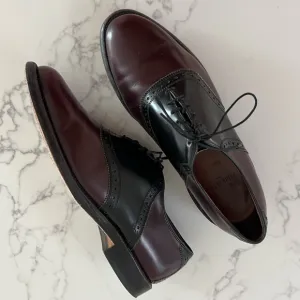 Men's Black and Brown Oxford Shoes