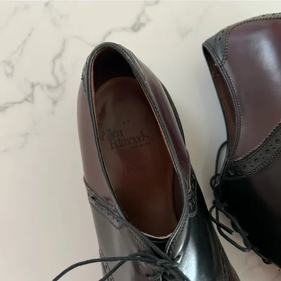 Men's Black and Brown Oxford Shoes