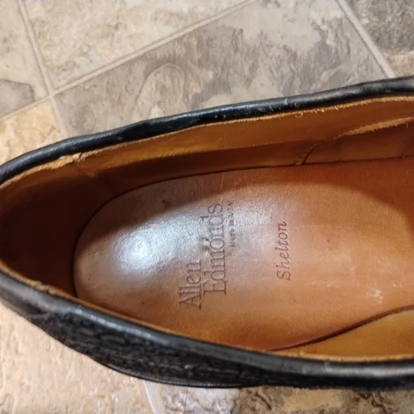 Men's Black Shark Skin Saddle Shoes circa 2000 excellent condition L@@K