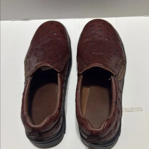 Men's Brown Leather Slip-On Shoes
