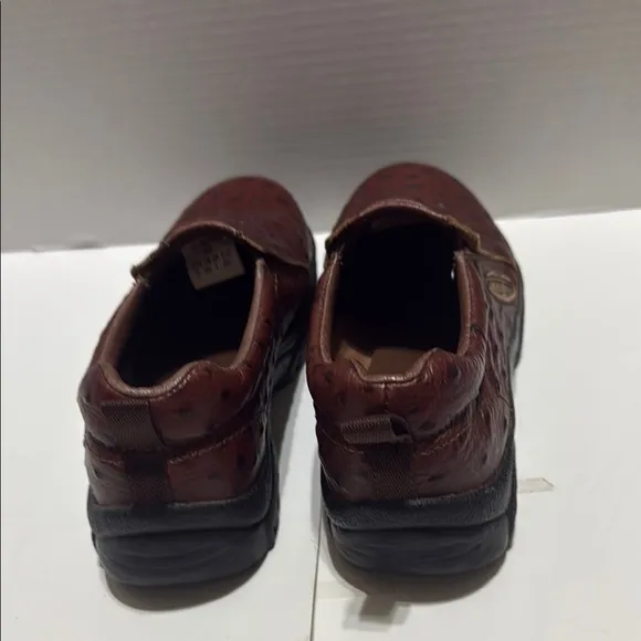 Men's Brown Leather Slip-On Shoes