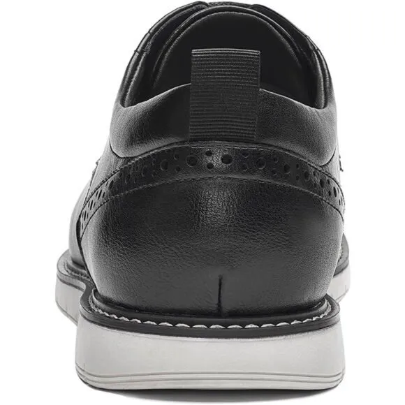 Men's Casual Oxfords Plain Toe Business Formal Dress Shoes, Brown