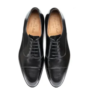 Men's Chapman &amp; Moore Thomas Cap Oxford Black Shoe