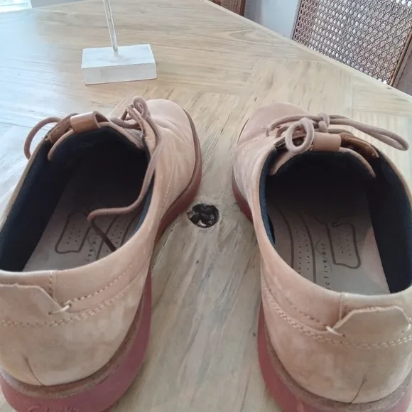 Men's Clarks Clarkdale Derby Tan Leather Shoes Size 9 Active Air Insoles