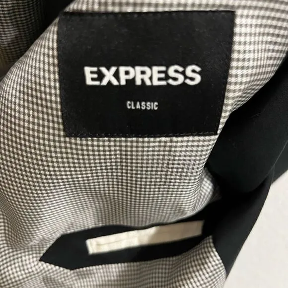 Men’s Express Classic Blazer Black Formal Business Wedding