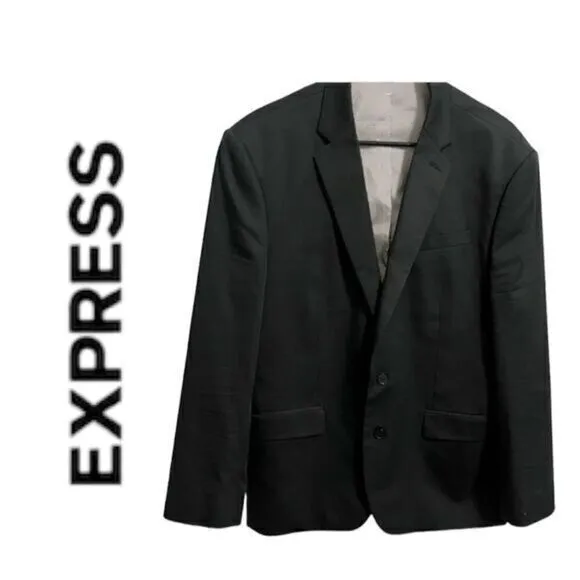 Men’s Express Classic Blazer Black Formal Business Wedding