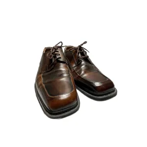 Men's FLORSHEIM Stitch-Toe Oxford Comfort Dress Shoes Brown Leather-10 D-‎ NICE!