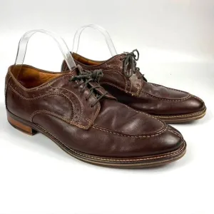 Men's Johnston &amp; Murphy Flex Mahogany Leather Oxford Dress Shoes Brown US 9