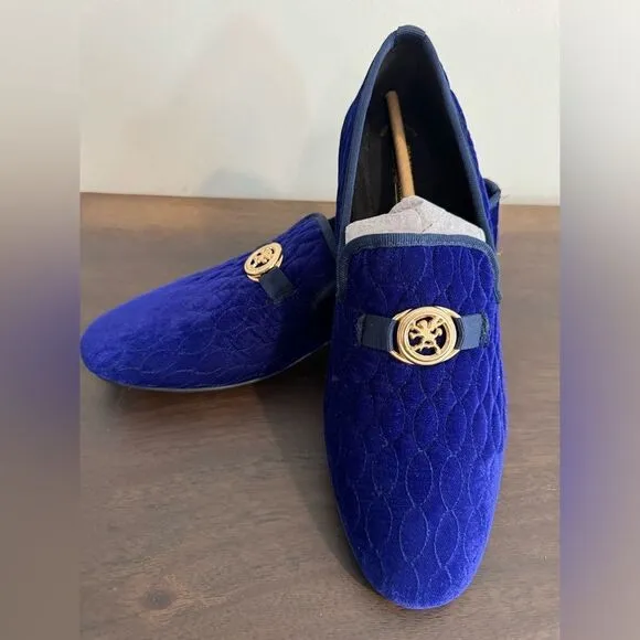 Men’s Royal Blue Suede Stacy Adams wedding Oxford 11 loafers shoes velour