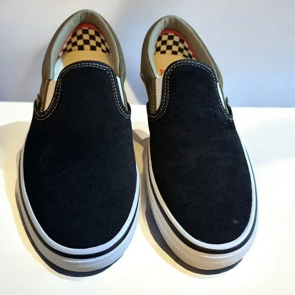 Men’s Vans Skate Slip on Port/Black Green Size 8.5 NWOT
