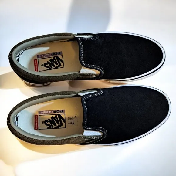 Men’s Vans Skate Slip on Port/Black Green Size 8.5 NWOT