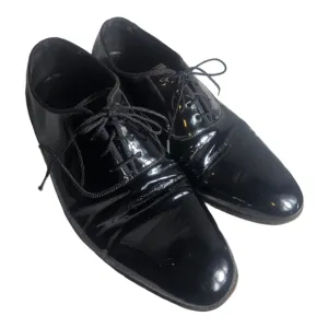 Mens VINTAGE Florsheim Black Patent Leather Formal Dress Shoes Size 8 D