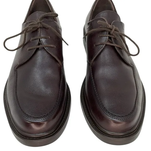 MEPHISTO Shoes Dress Loafers Lace Up Brown Leather Portugal Size 9