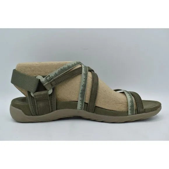 Merrell Women Size 10 Terran 3 Cush Lattice Olive Open Toe Strappy Sandals Shoes