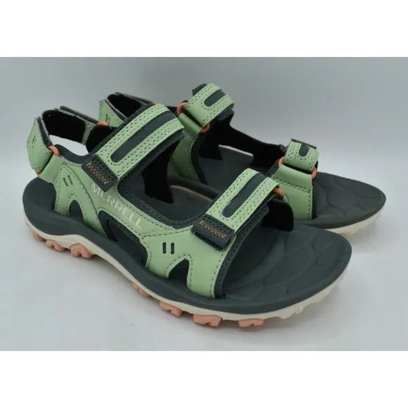 Merrell Womens Size 9 Huntington Sport Pear Green Open Toe Sandals Shoes