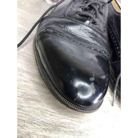 Mezlan Cantabria Black Leather Cap Toe Oxfords Dress Shoes Men’s Sz 10W US/43EU