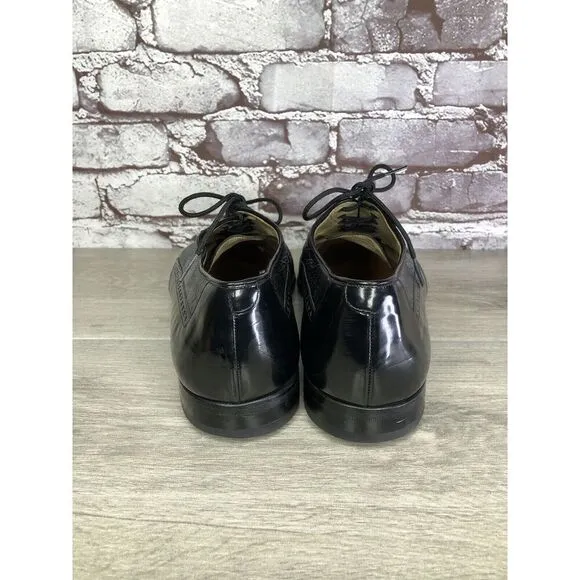 Mezlan Cantabria Black Leather Cap Toe Oxfords Dress Shoes Men’s Sz 10W US/43EU