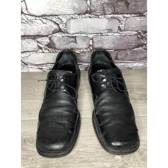 Mezlan Picasso Black Leather Lace Up Oxfords Dress Shoes Men’s Sz 9M US/42EU