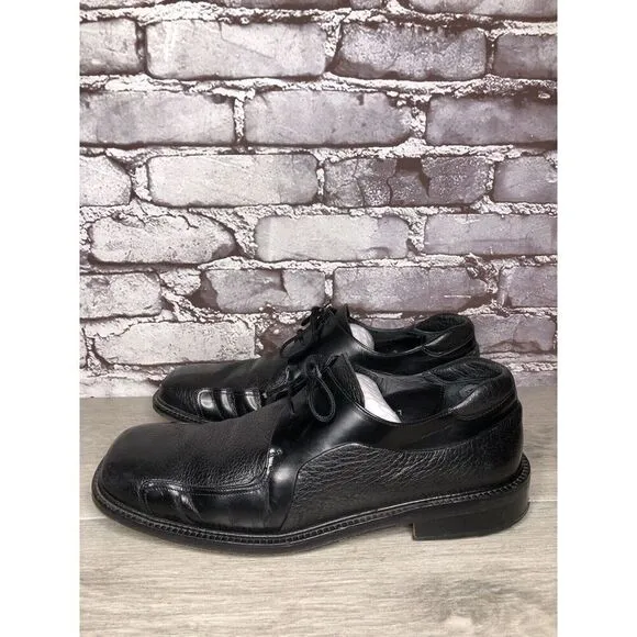 Mezlan Picasso Black Leather Lace Up Oxfords Dress Shoes Men’s Sz 9M US/42EU