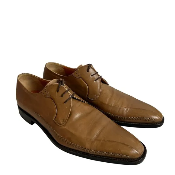 Mezlan Santana Brown Leather Oxford Dress Shoes Men's SZ 10.5M
