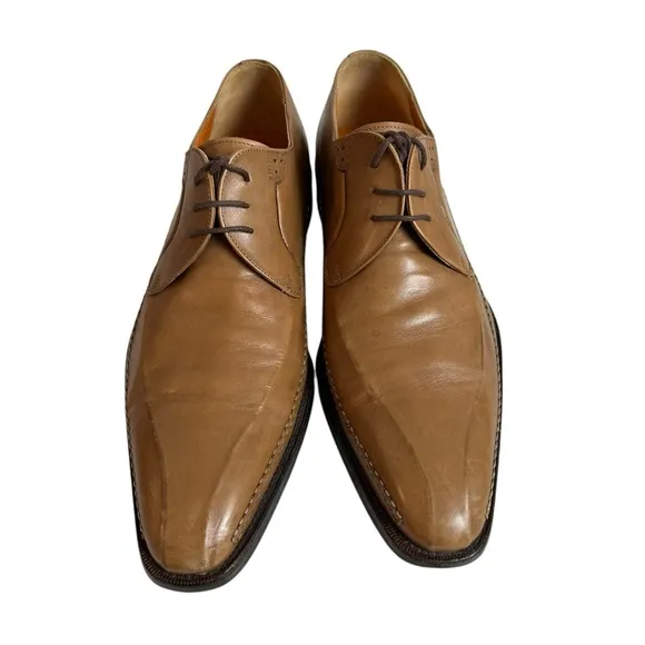 Mezlan Santana Brown Leather Oxford Dress Shoes Men's SZ 10.5M