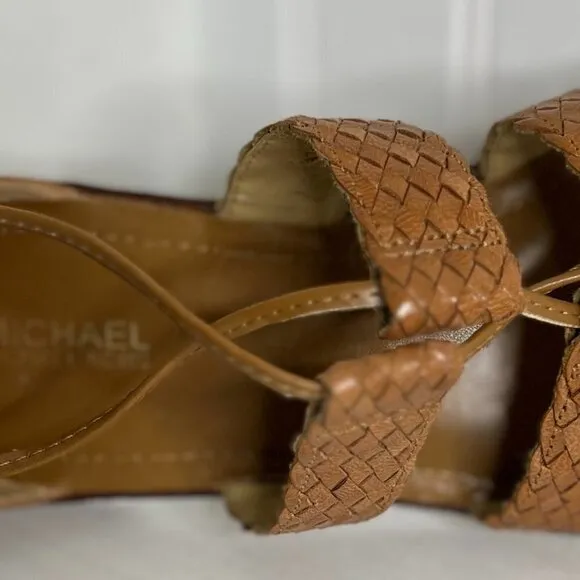 Michael Kors Monterey Leather Lace Up Sandals Size 7
