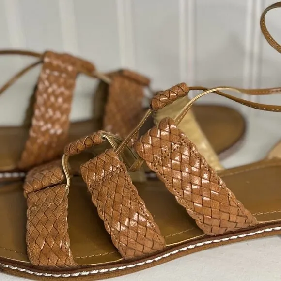 Michael Kors Monterey Leather Lace Up Sandals Size 7