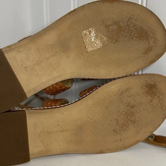 Michael Kors Monterey Leather Lace Up Sandals Size 7