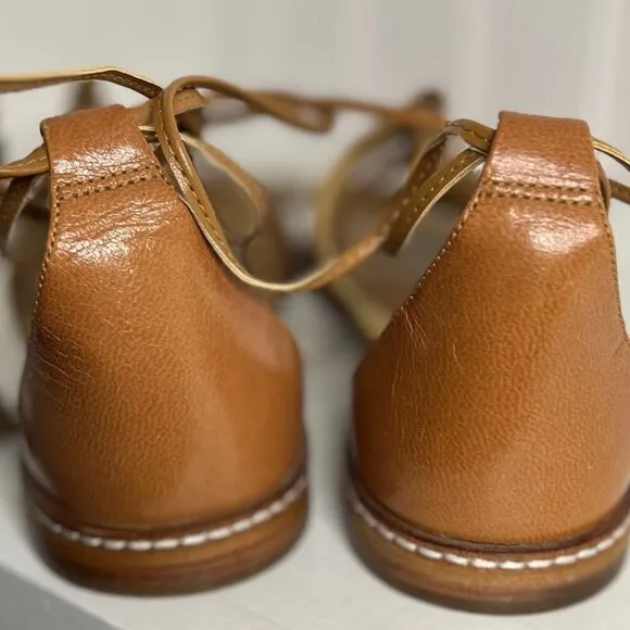 Michael Kors Monterey Leather Lace Up Sandals Size 7