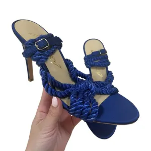 Michaela V Braided Strappy High Heels Blue 39 EU
