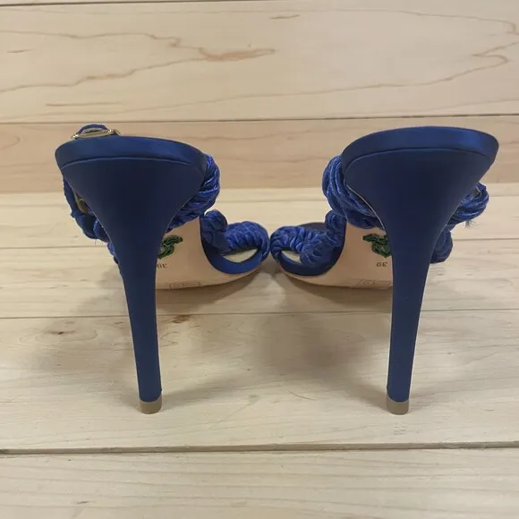Michaela V Braided Strappy High Heels Blue 39 EU