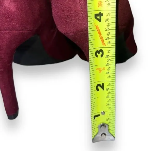 Michael Michael Kors Viola Flex Burgundy Suede Women's 9.5 M
