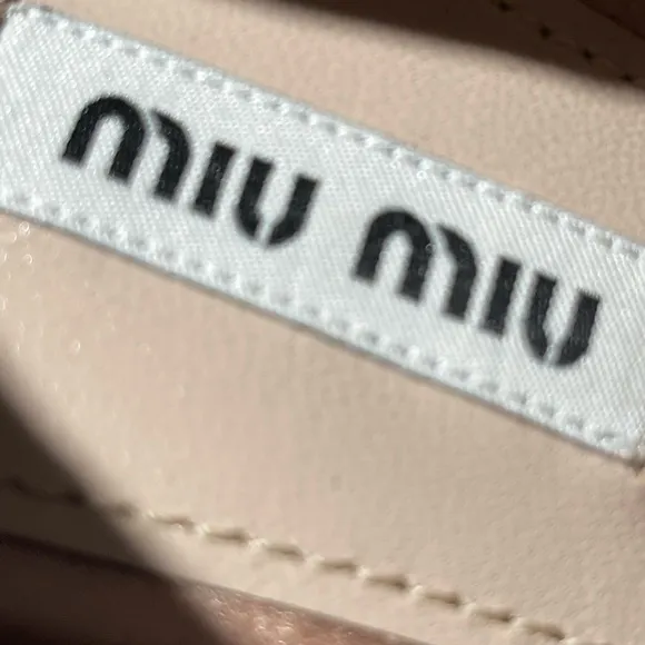 MIU MUI SATIN WITH HEARTS OF CRYSTAL “CINDERELLA” SHOES!!  NWT
