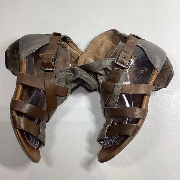 Miz Mooz Cassidy Womens Faux Leather Strappy Gladiator Sandals