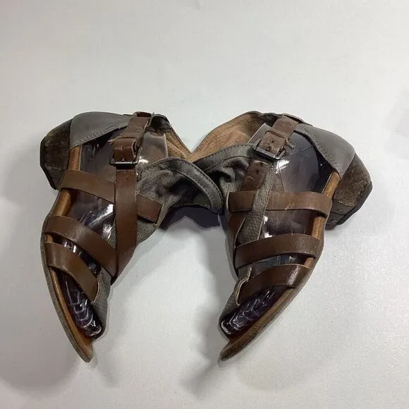 Miz Mooz Cassidy Womens Faux Leather Strappy Gladiator Sandals