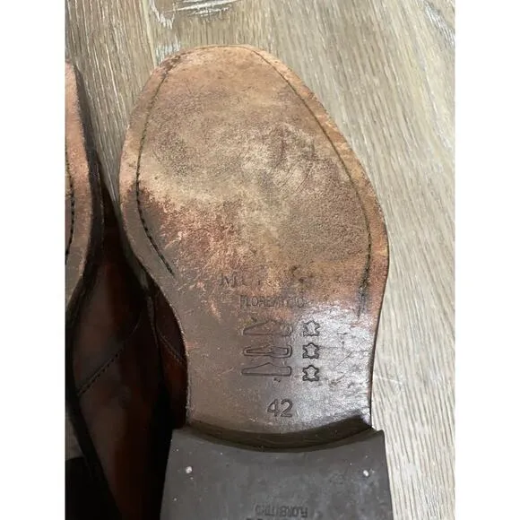 Muratti Florentino Italian Leather Men's Dress Shoes, size 42