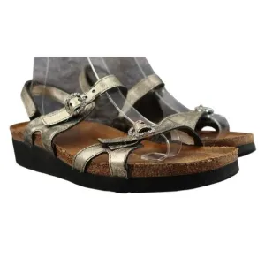 Naot Shoes Women 10 Sandal Fashion Comfort Metallic Leather Cork Adjustable Kate