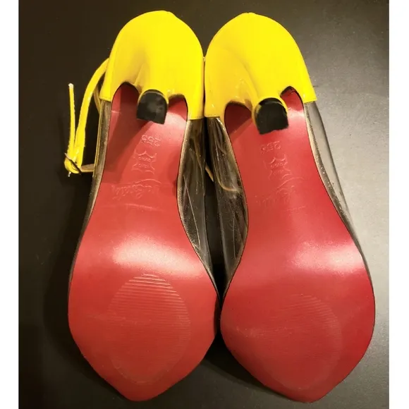 Neon Patent Leather and PVC Pump 8.5