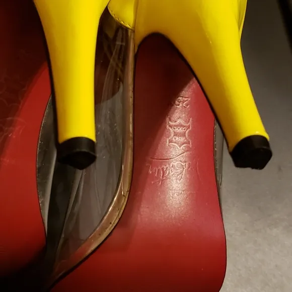 Neon Patent Leather and PVC Pump 8.5