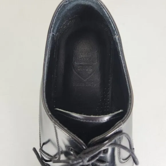 Nettleton Shoes Mens 11 Black Patent Leather Oxford Made In Spain Career Formal