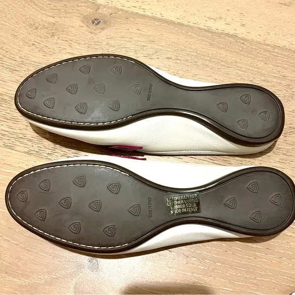 New AGL Elegant Cream and Fushia Women's Leather Loafers